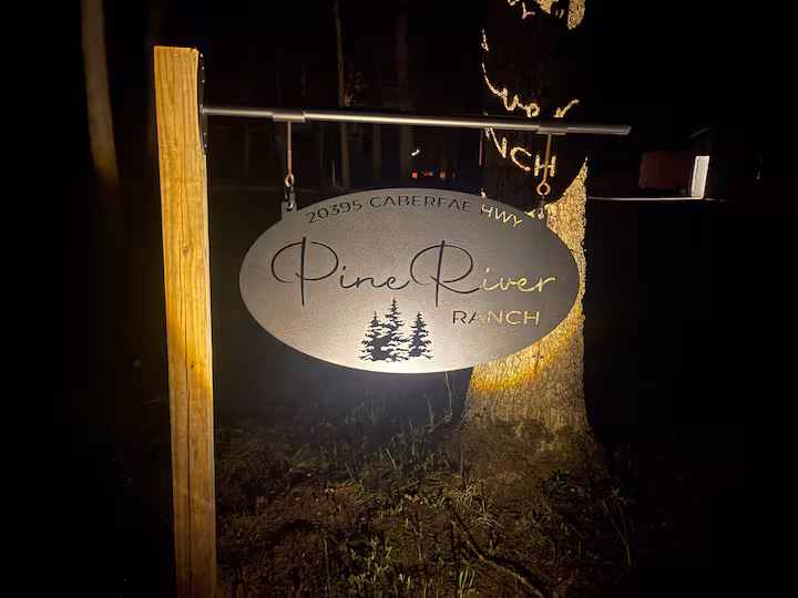 Scenic forest setting around Pine River Ranch